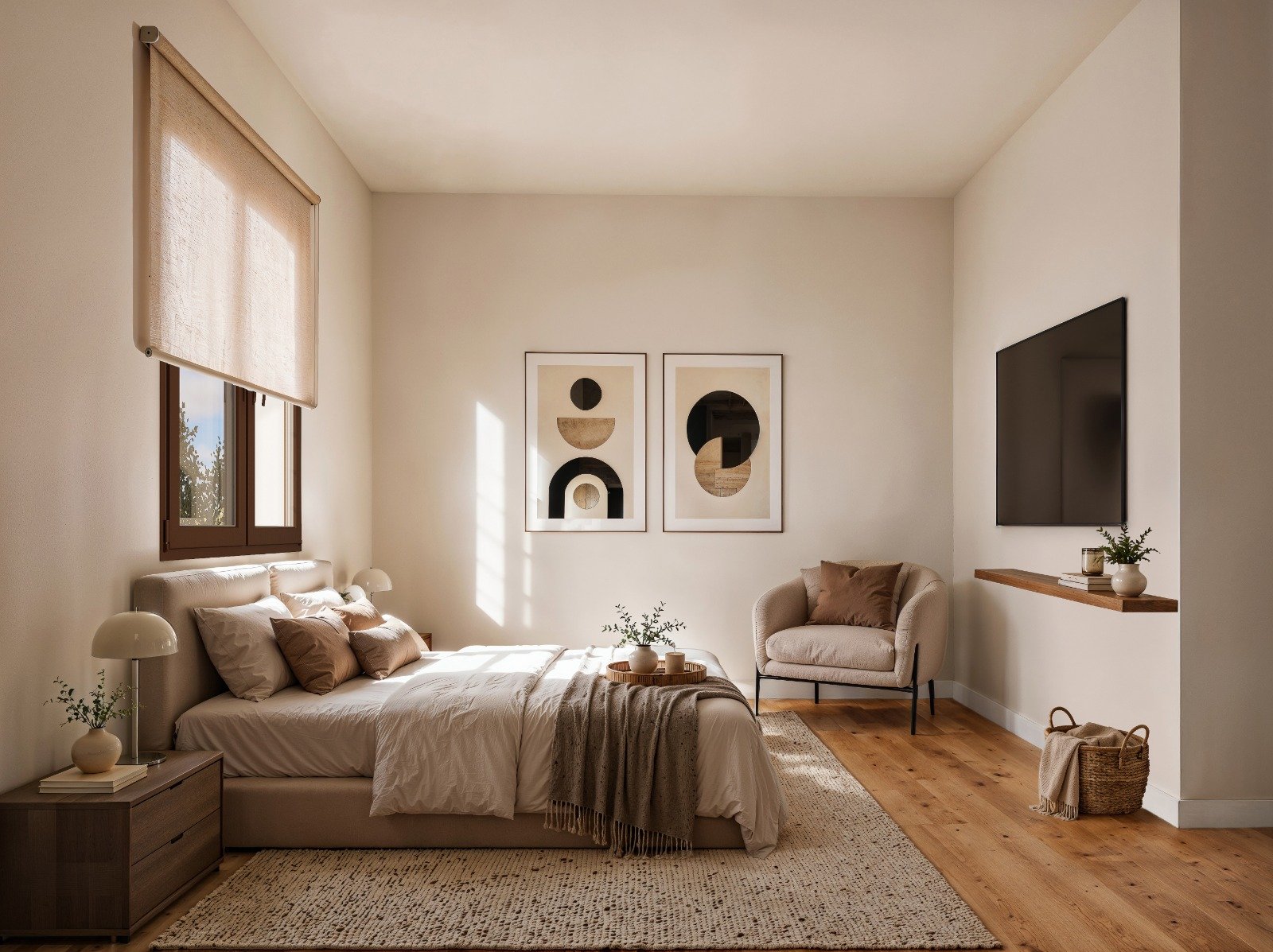 Render del dormitorio